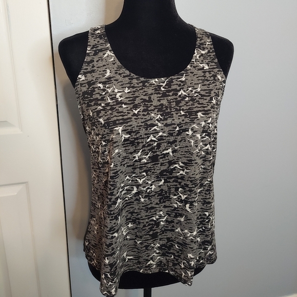 No Boundaries See Through Tank Top (Birds) Soze Medium Juniors - Picture 1 of 10